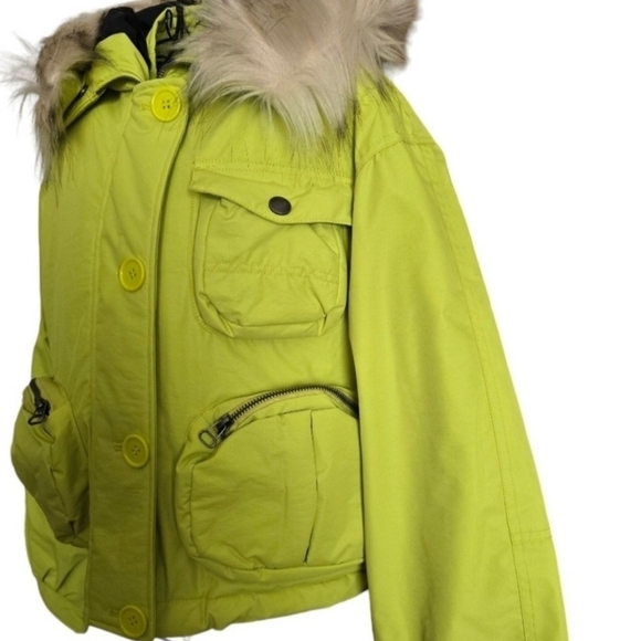 NWT Anthropologie Cropped Hooded Puffer Coat, Size XS - Picture 7 of 14